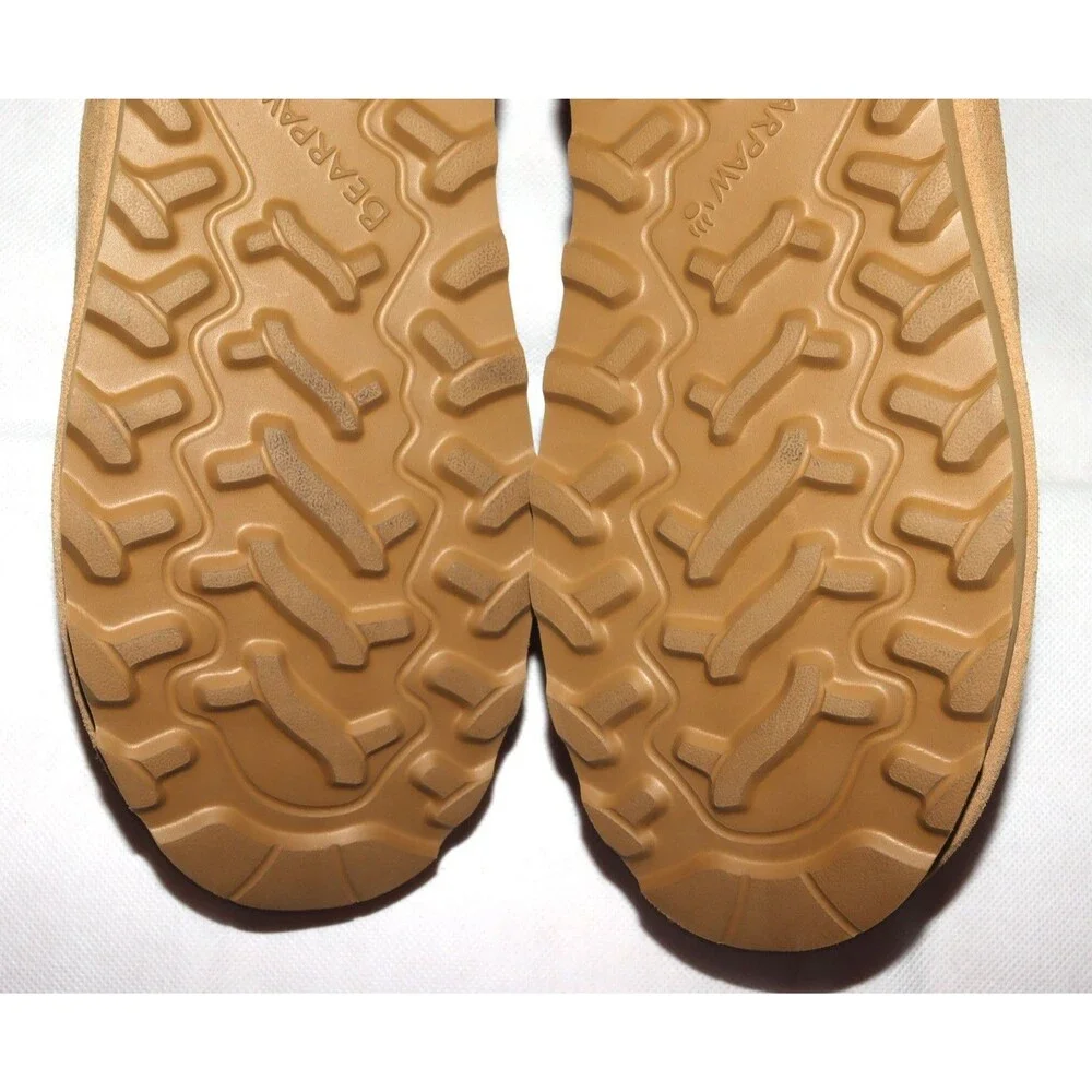 BEARPAW Super Shorty Boots Womens Aged Honey Suede Winter Ankle Bootie Size 12